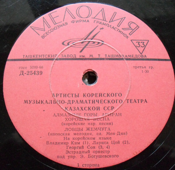 Артисты корейского музыкально-драматического театра (г. Алма-Ата)