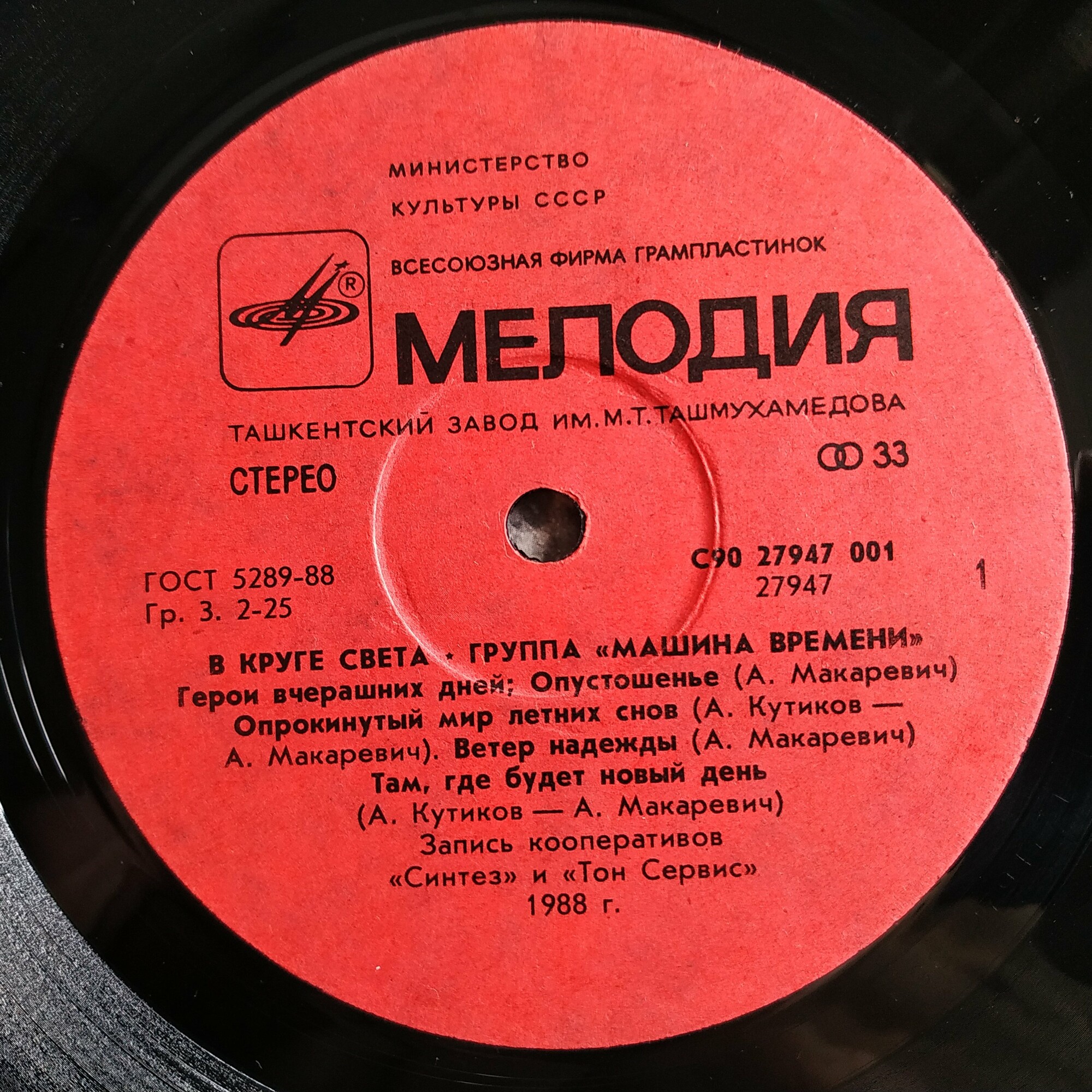 МАШИНА ВРЕМЕНИ. «В круге света»