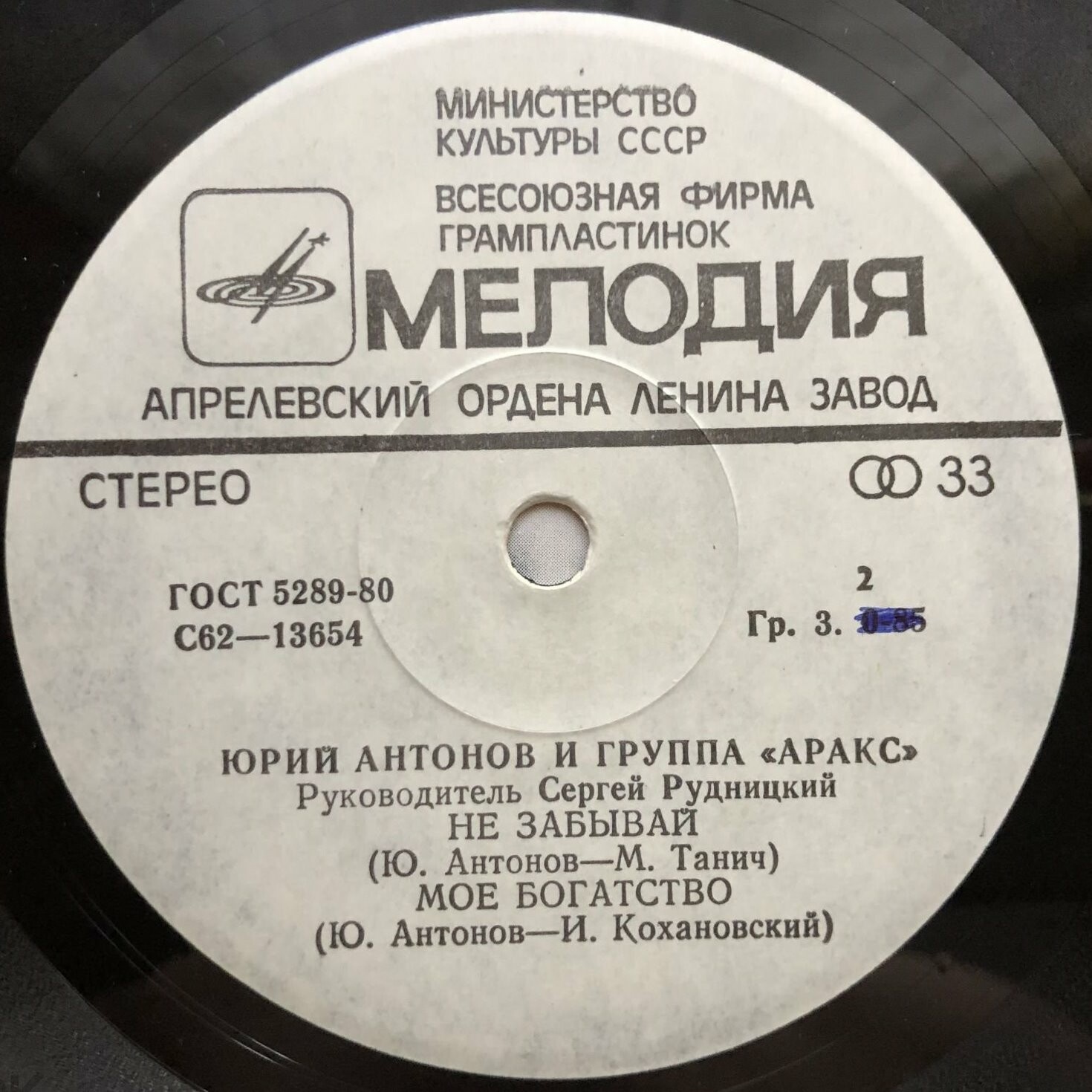 Юрий Антонов и группа "Аракс"