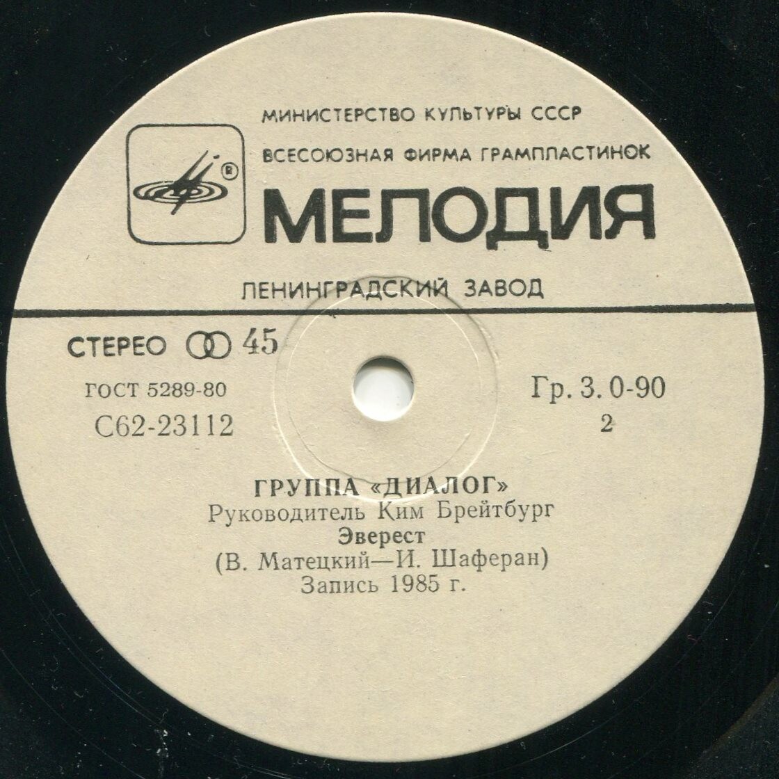 По вашим письмам. Группа «Диалог»