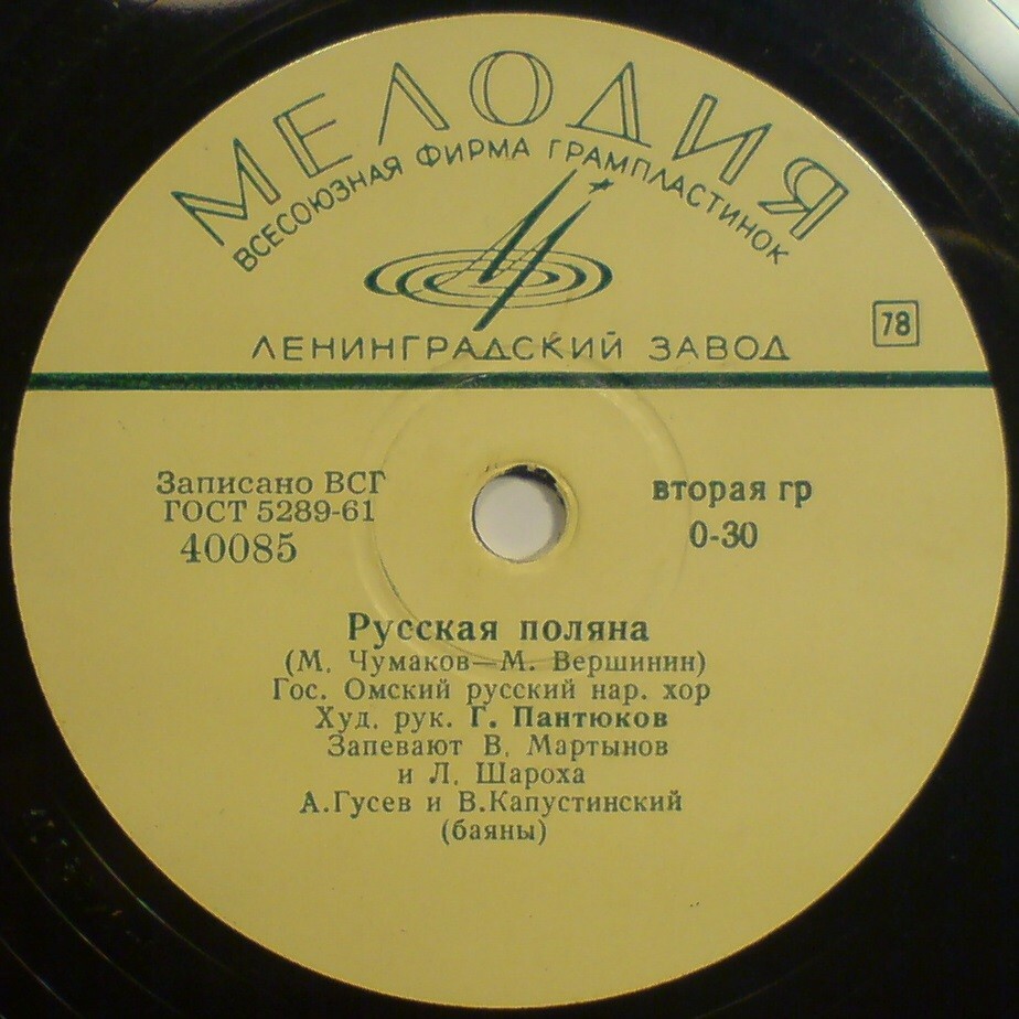 В. Мартынов и Л. Шароха - Русская поляна / Мужские страдания