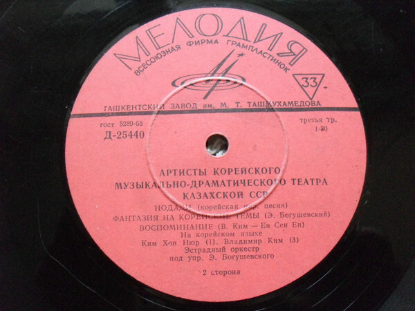 Артисты корейского музыкально-драматического театра (г. Алма-Ата)