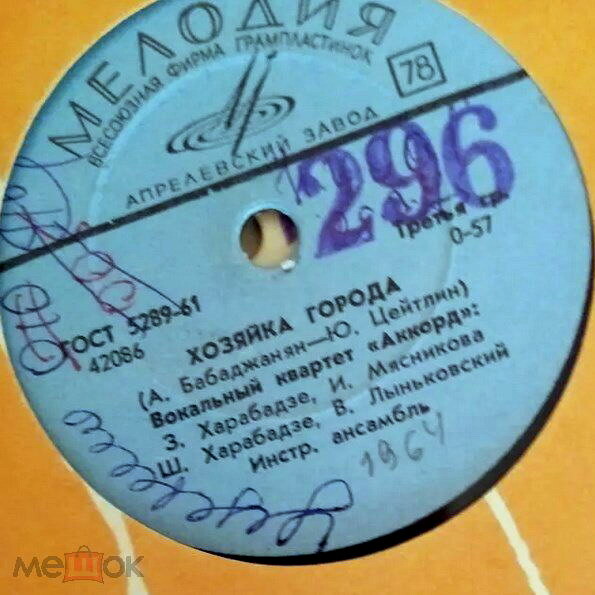 Вокальный квартет «Аккорд» – О Килиманджаро / Хозяйка города