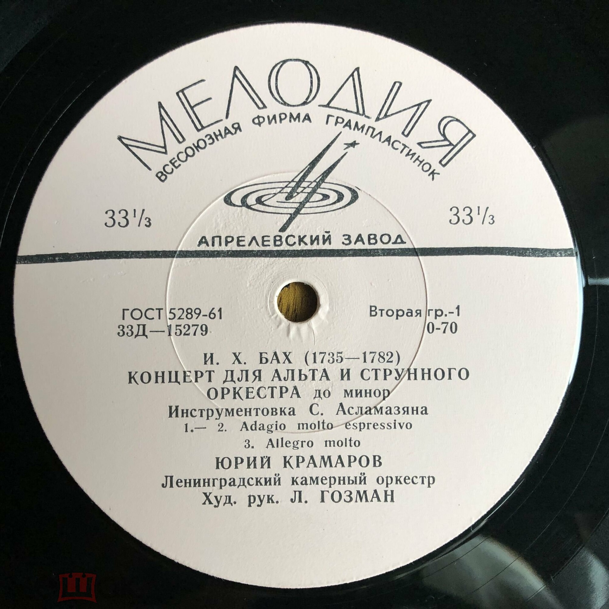 Юрий КРАМАРОВ (альт)