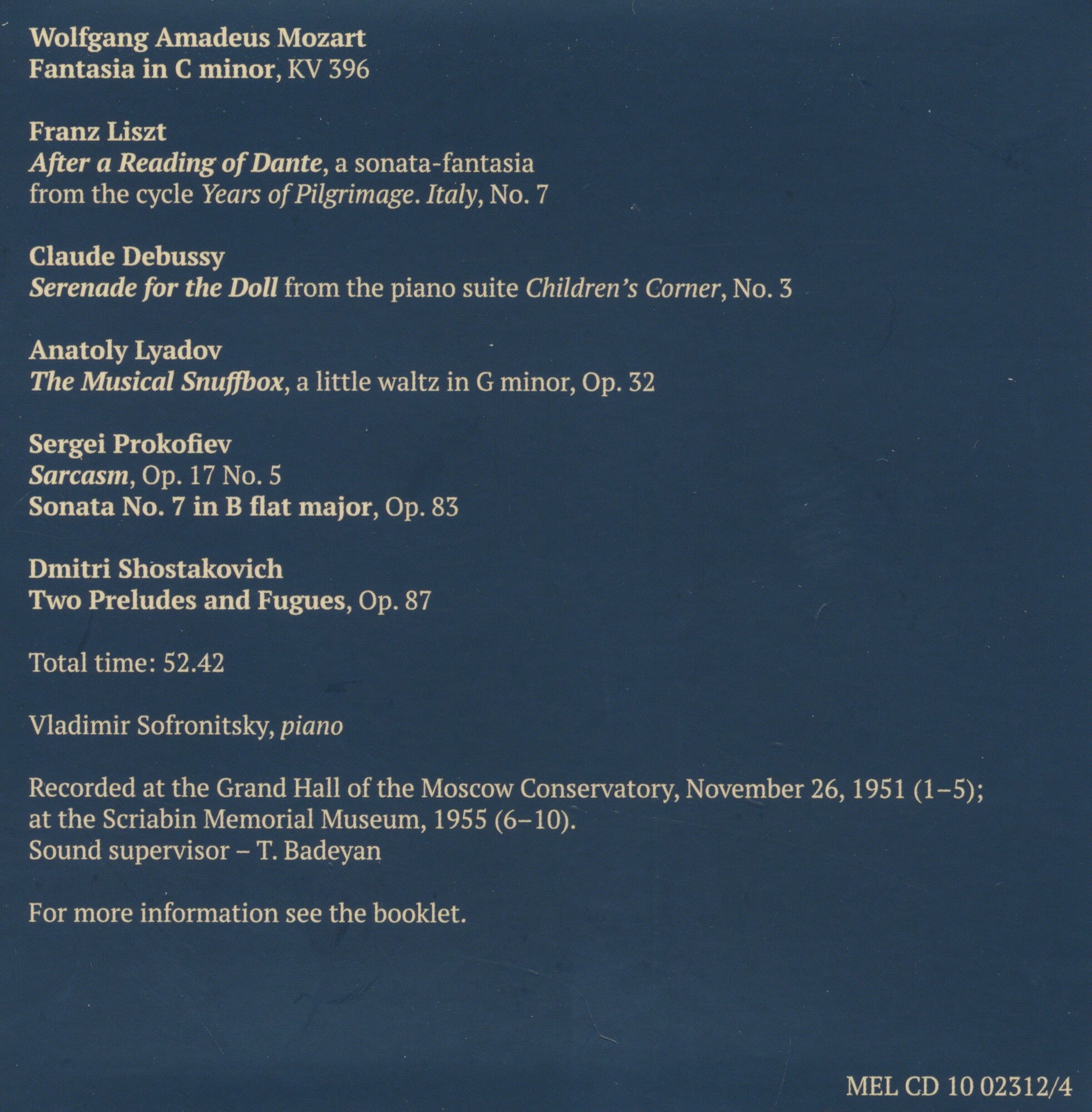 Vladimir Sofronitsky: Concert Recordings (Live)