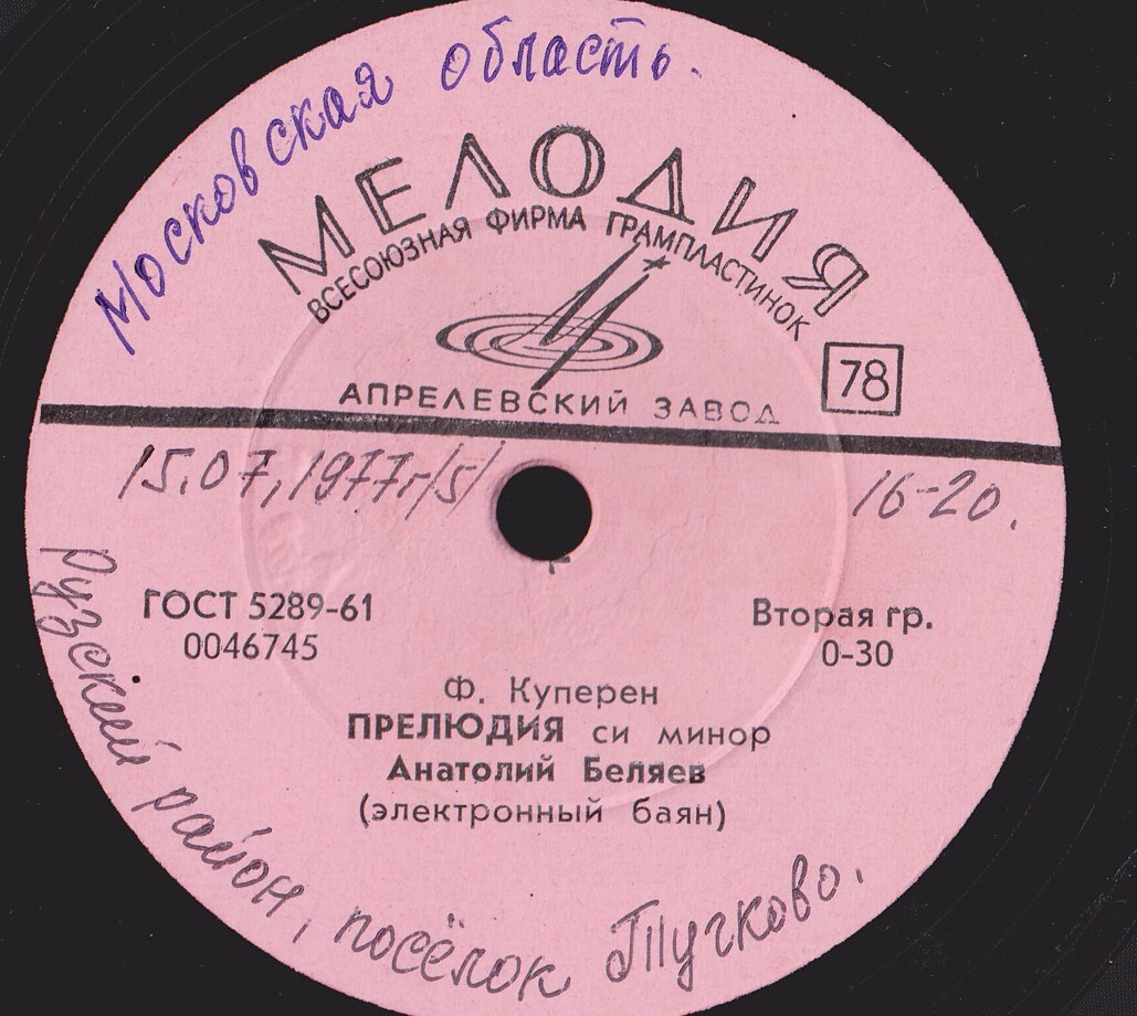 А. БЕЛЯЕВ (электронный баян)