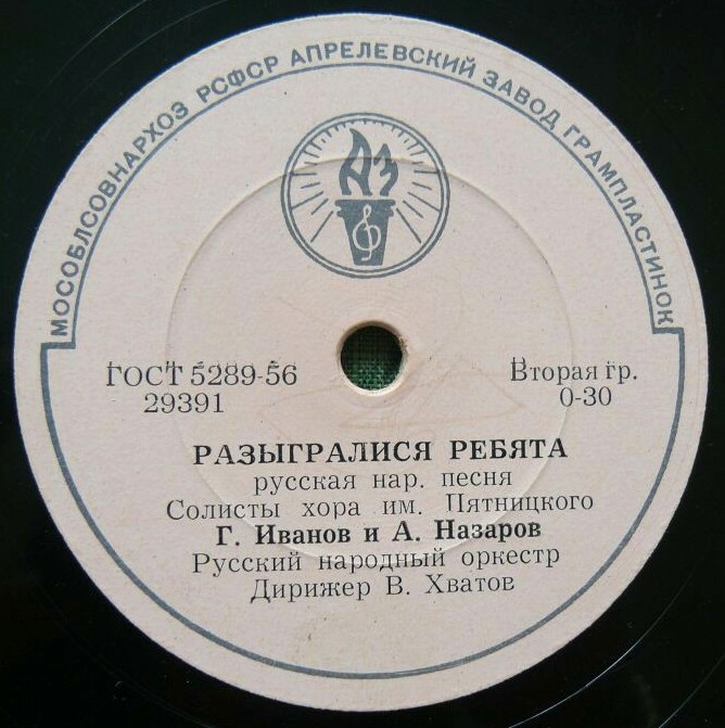 Солисты Гос. русского нар. хора им. Пятницкого