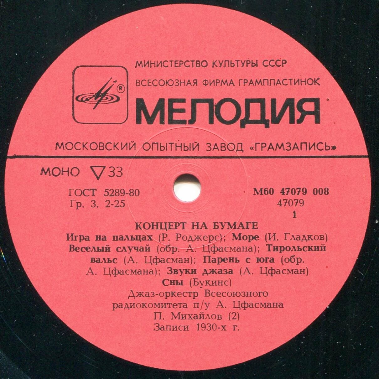 Концерт на бумаге