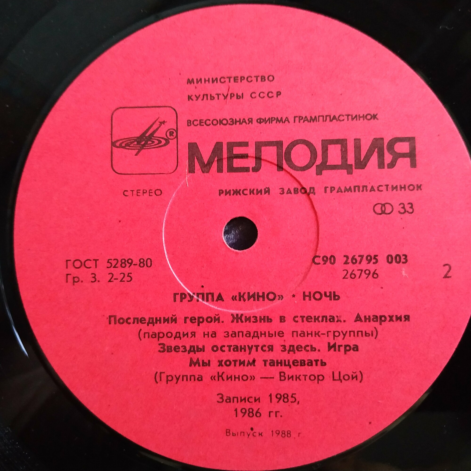 Группа "Кино" — Ночь