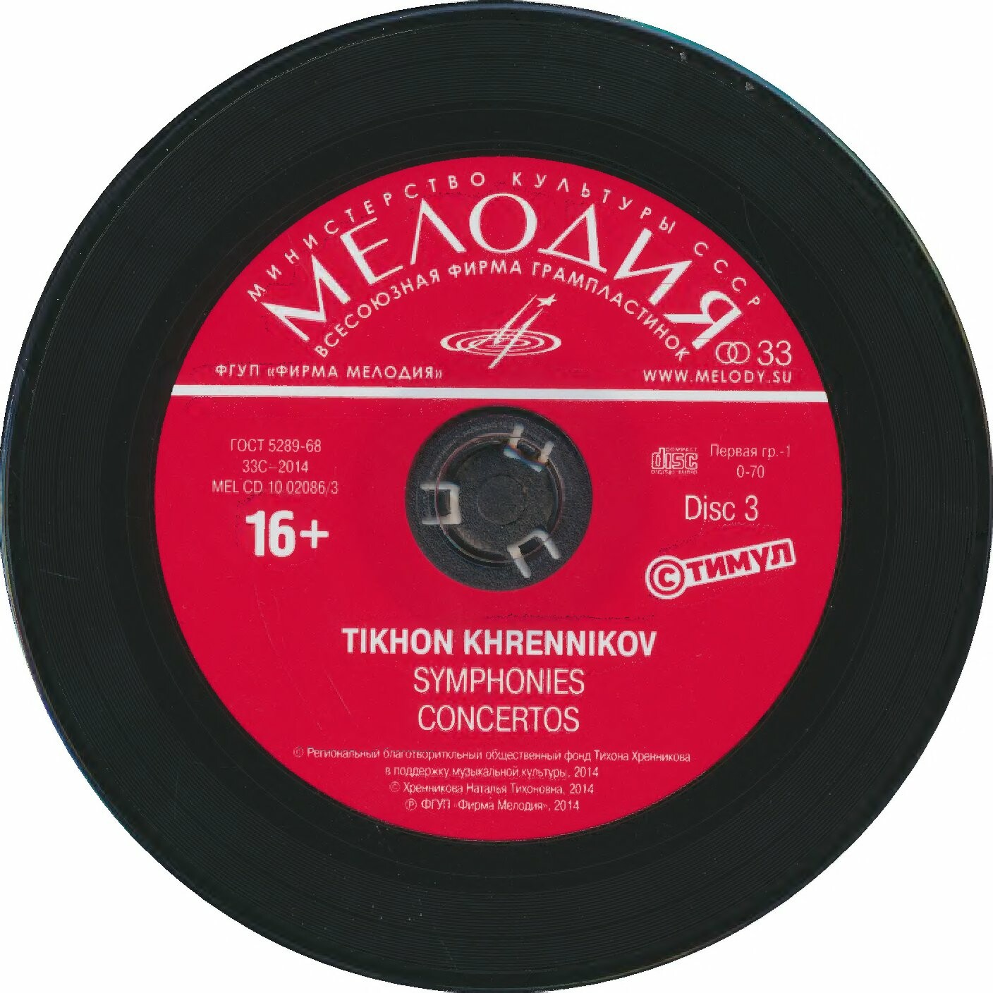 Тихон Хренников. Симфонии, концерты