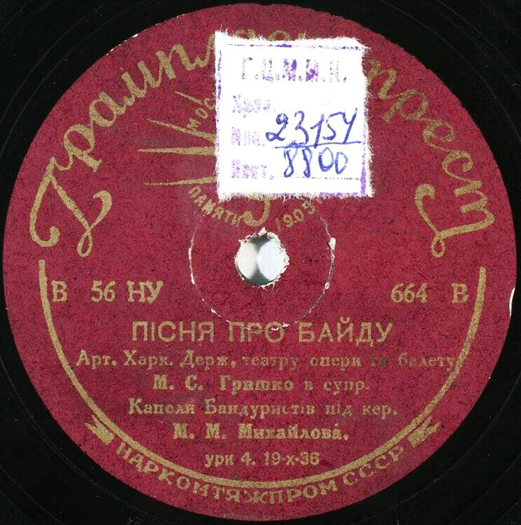 И. Козловский - Ой, я нещасний / М. Гришко - Пiсня про Байду