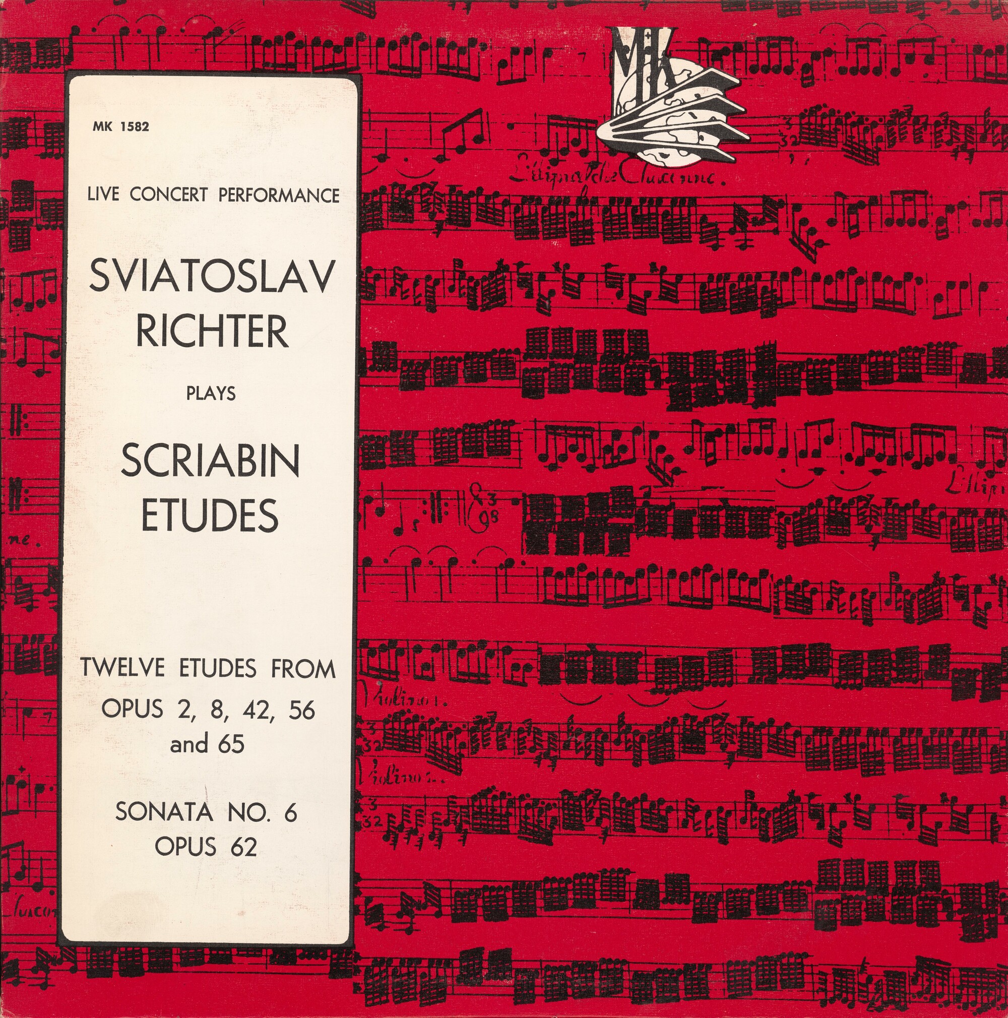 А. СКРЯБИН 12 этюдов, Соната № 6.   С. Рихтер