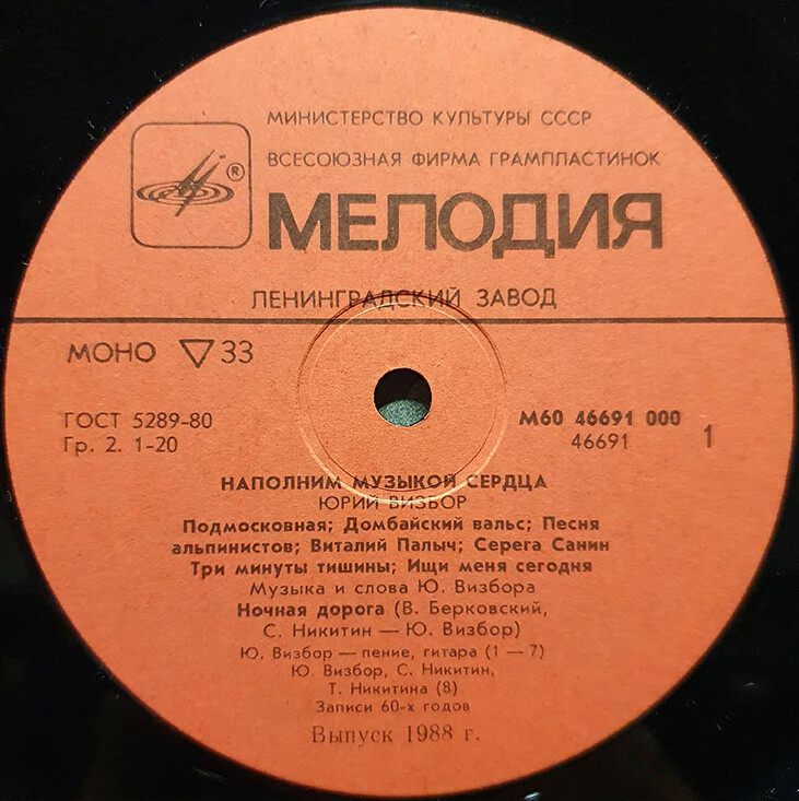 Юрий Визбор. «Наполним музыкой сердца»