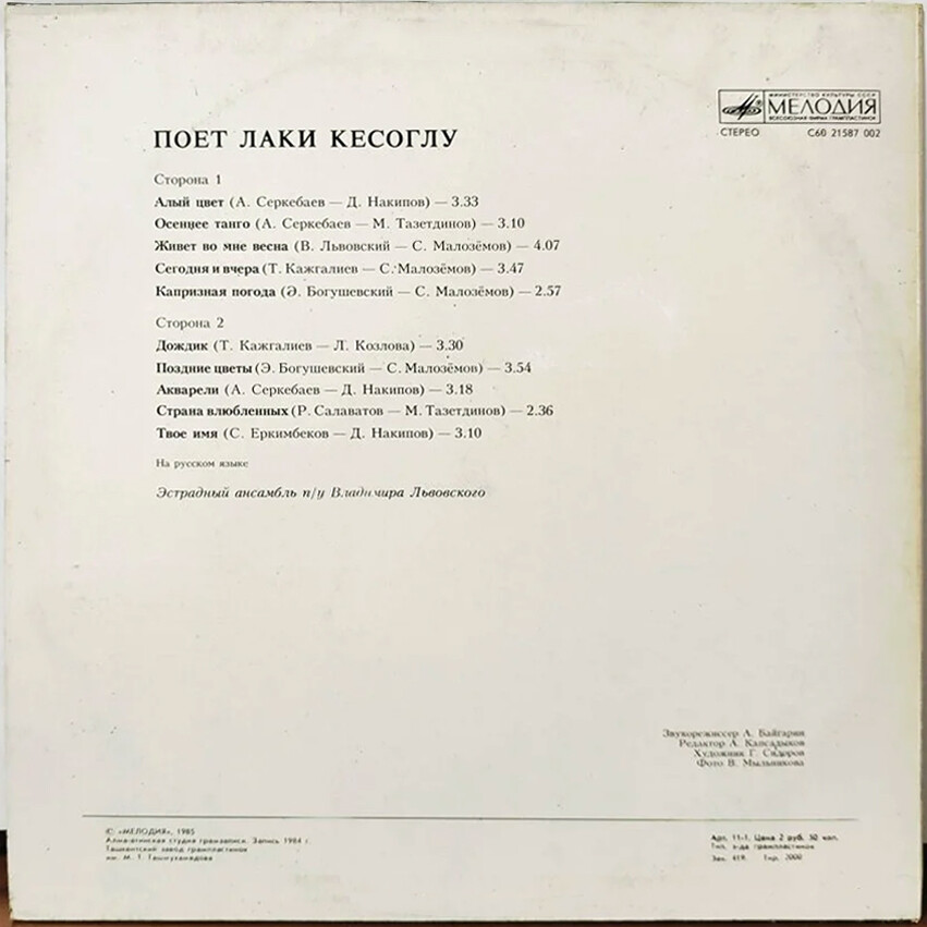 Лаки Кесоглу. «Капризная погода»