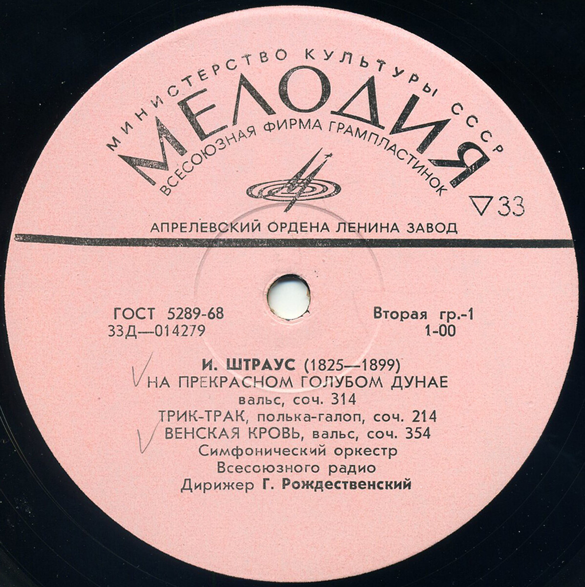 И. ШТРАУС (1825–1899): Вальсы