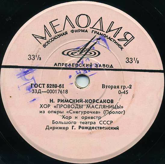 Н. РИМСКИЙ-КОРСАКОВ. Фрагменты из опер
