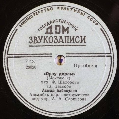 Ахмад Бабакулов (на таджикском языке)