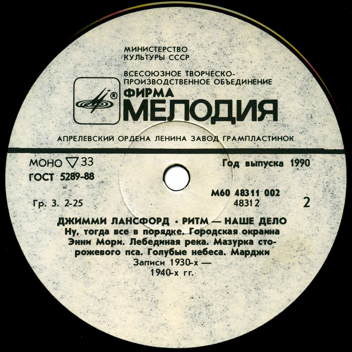 Джимми Лансфорд и его оркестр. Ритм - наше дело