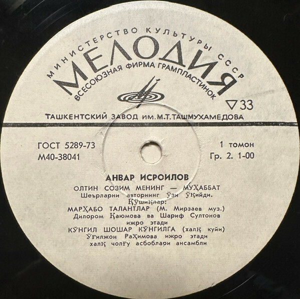 Анвар ИСРОИЛОВ (1937–1992): «Олтин созим менинг - мухаббат».