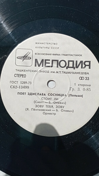 Поёт Здислава Сосницка (Польша)