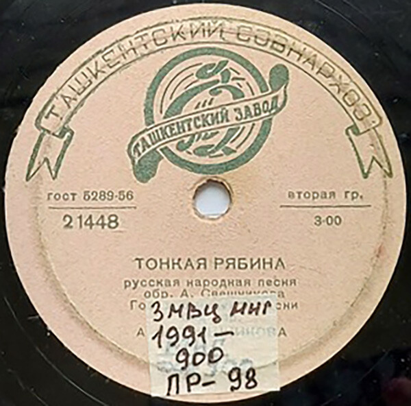 Государственный хор русской песни п/у А. Свешникова — Тонкая рябина