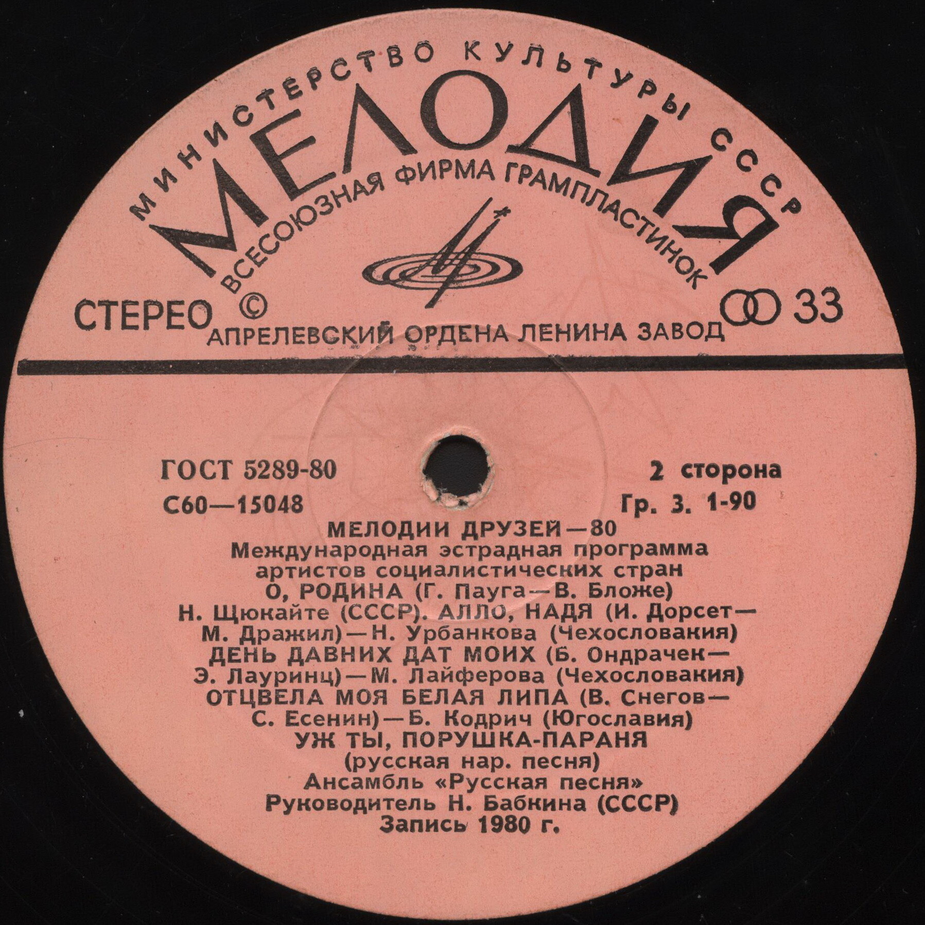 Мелодии друзей - 80
