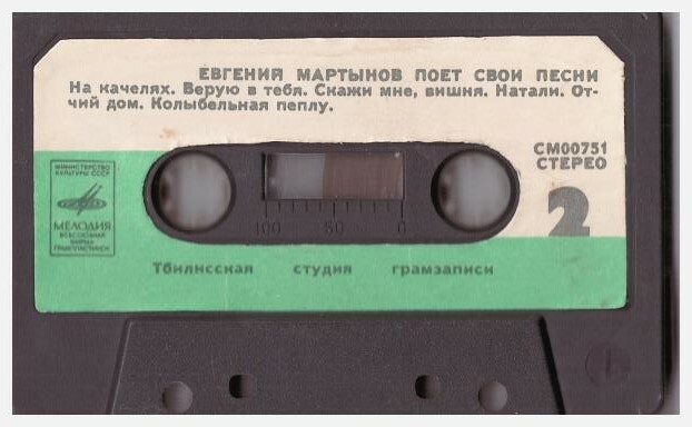 Евгений Мартынов поёт свои песни