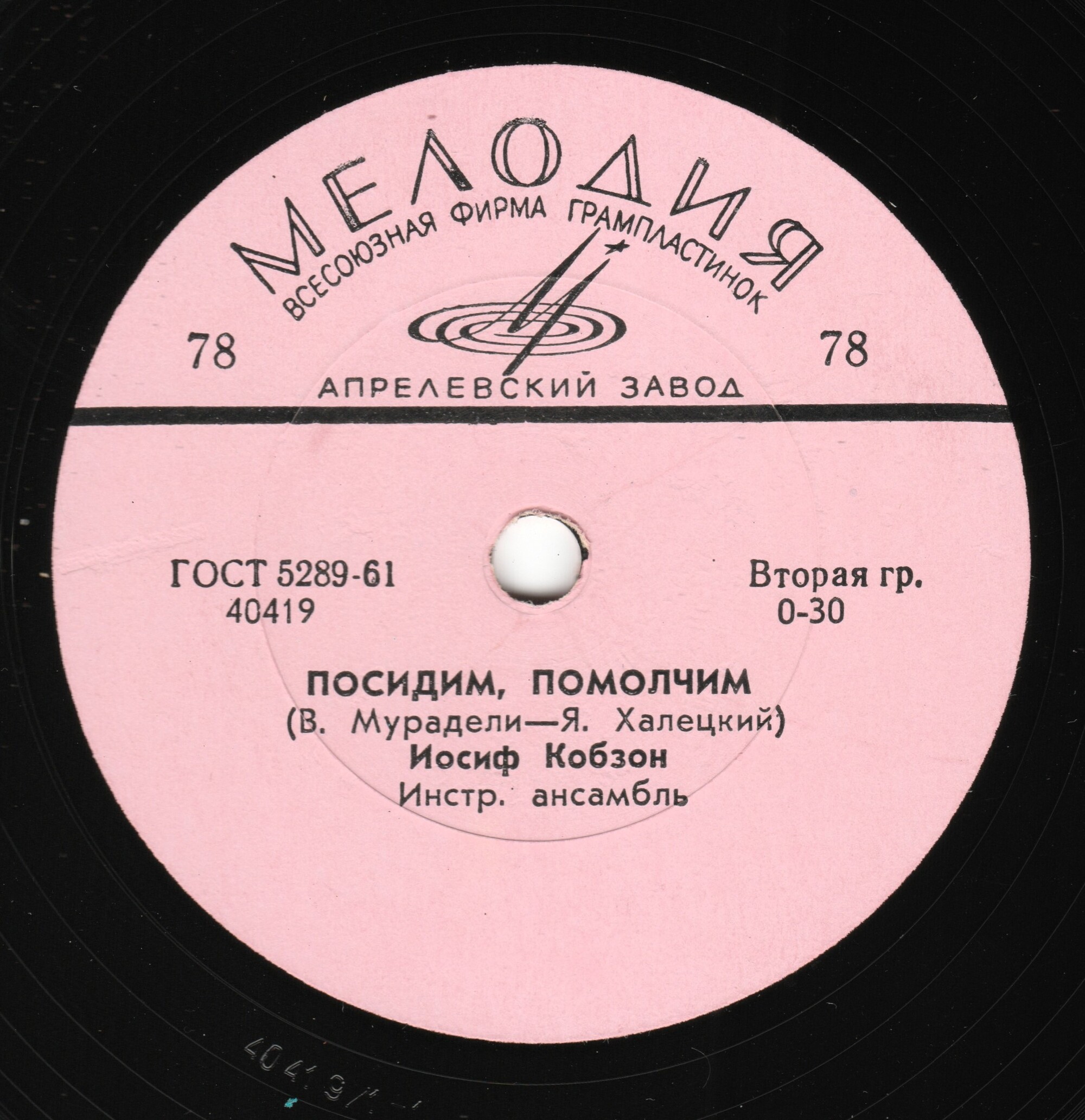 Иосиф Кобзон – Посидим, помолчим / И на Марсе будут яблони цвести