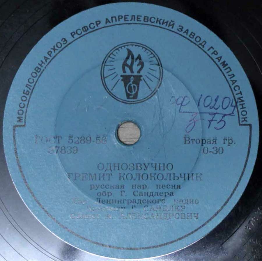 Хор Ленинградского радио – Однозвучно гремит колокольчик / Летние ночки