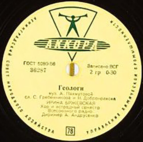 Ирина Бржевская — Геологи // Евгений Кибкало — Машинист