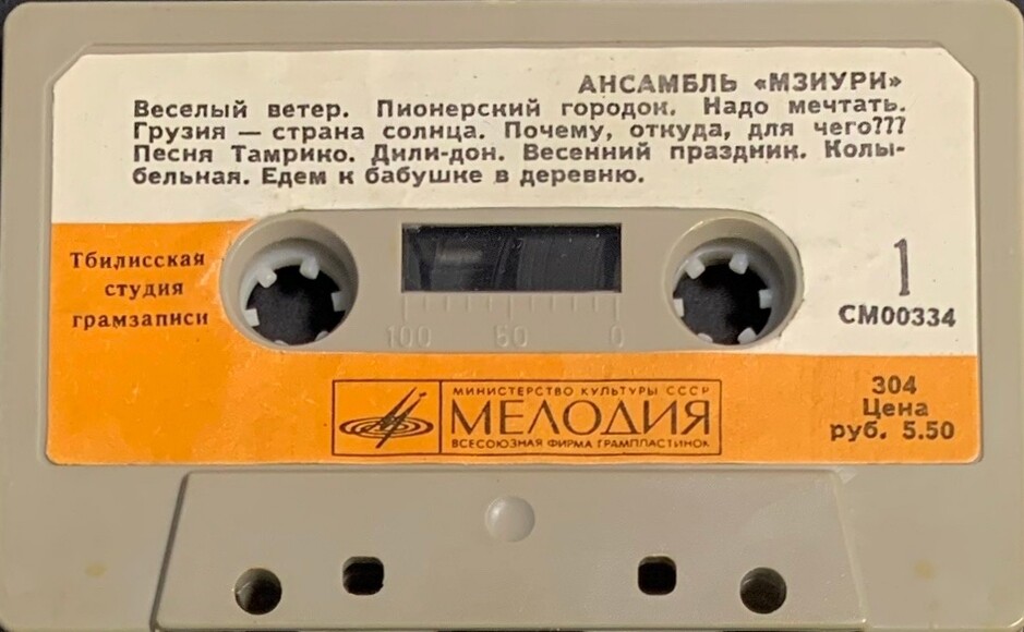 ДЕТСКИЙ ВОКАЛЬНО-ИНСТР. АНСАМБЛЬ «МЗИУРИ», рук. Р. Казарян и Г. Джаиани (Грузинская ССР)