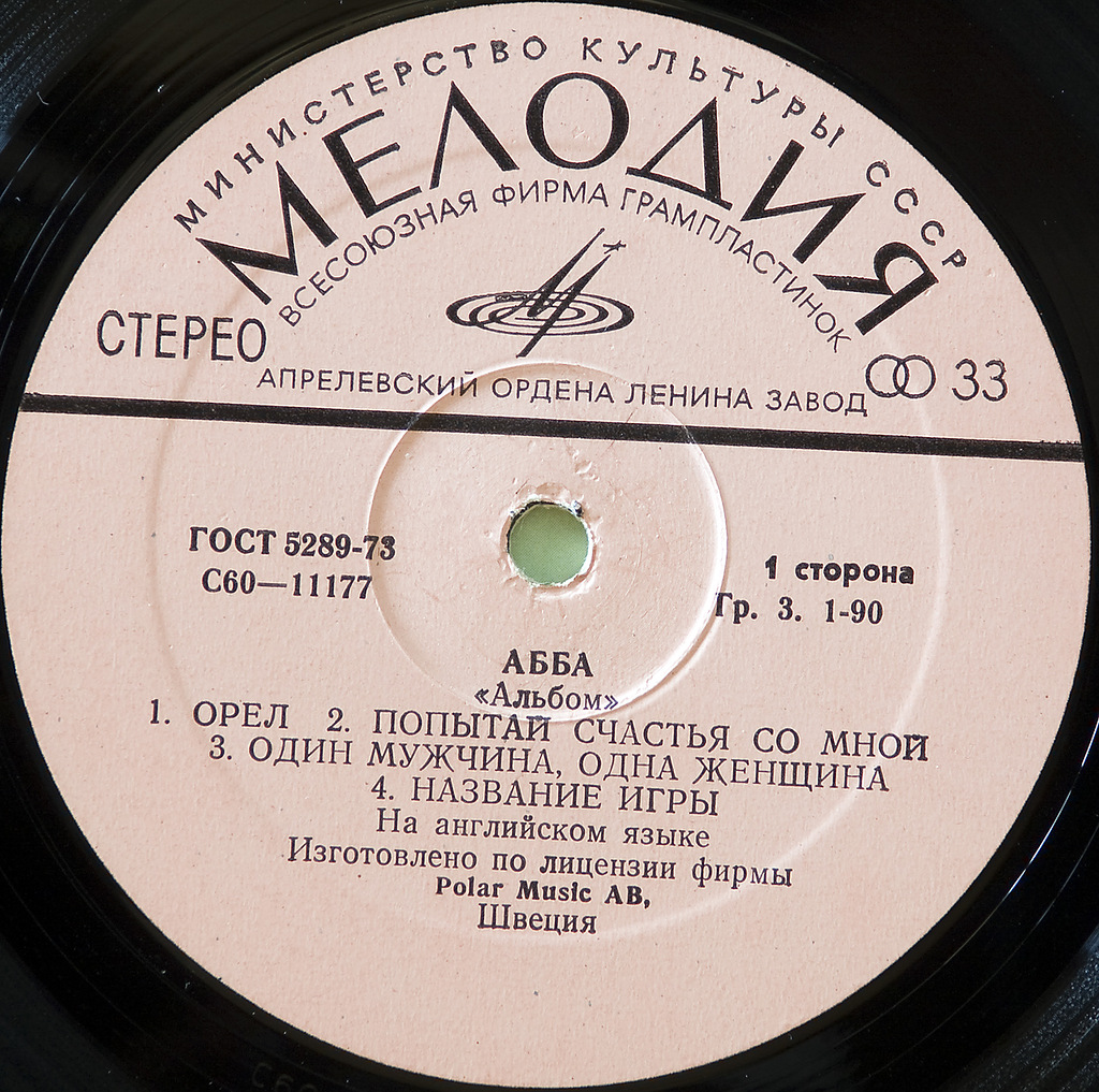 ВОКАЛЬНО-ИНСТРУМЕНТАЛЬНЫЙ АНСАМБЛЬ «АББА». "Альбом"