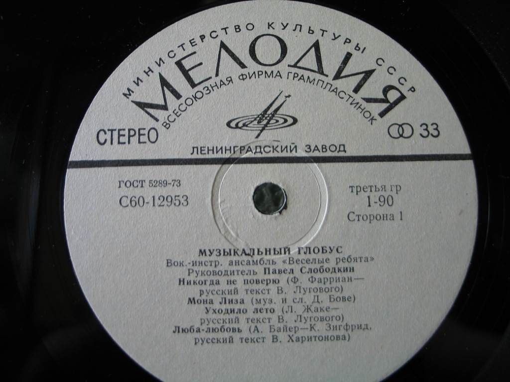 ВИА «Весёлые ребята»: Музыкальный глобус