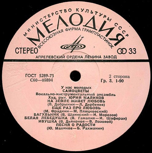 ВИА «Самоцветы». У нас, молодых