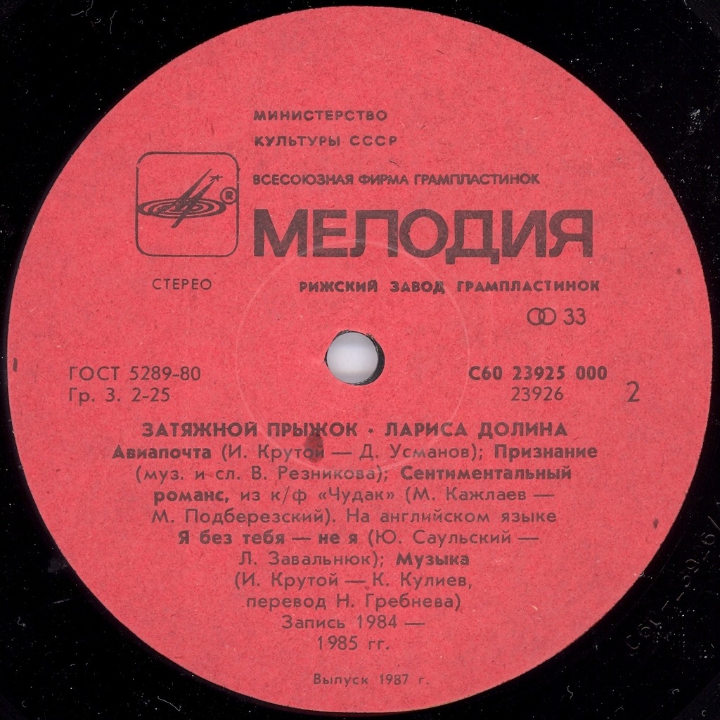 Лариса ДОЛИНА. «Затяжной прыжок»