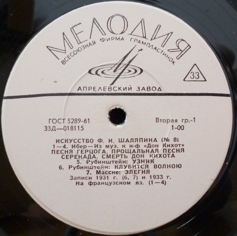 ИСКУССТВО Ф.И. ШАЛЯПИНА (1/8)