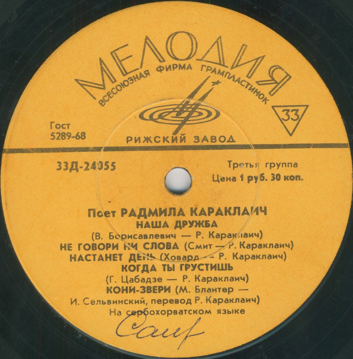 КАРАКЛАИЧ Радмила (Югославия)