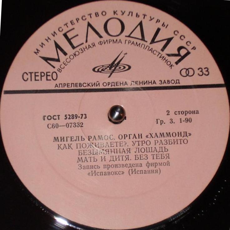 Мигель РАМОС (орган «Хаммонд»)