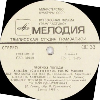 Ансамбль "Самоцветы" - Прогноз погоды