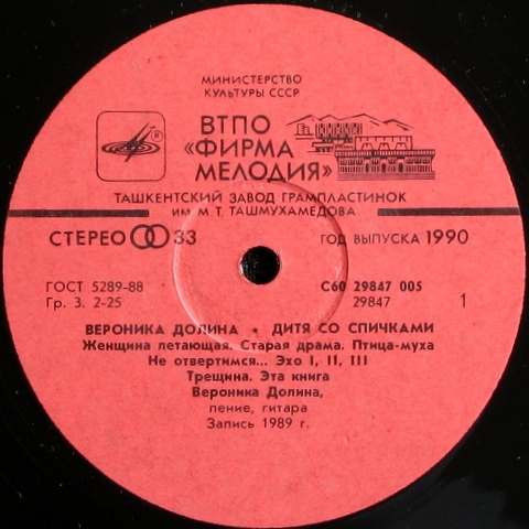 Вероника Долина. «Дитя со спичками»