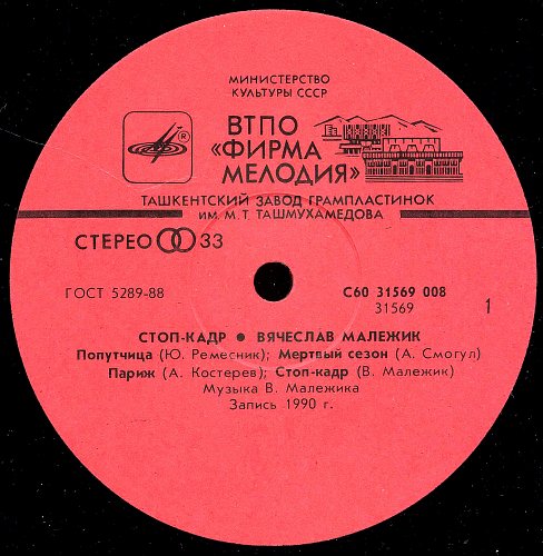 Вячеслав Малежик - Стоп-кадр