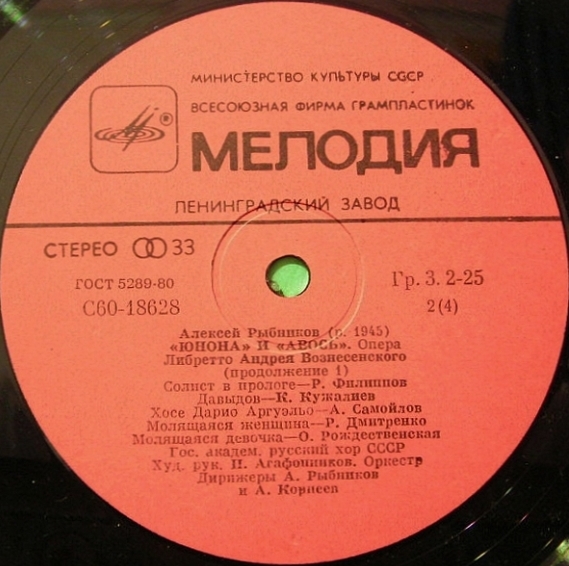 Алексей Рыбников. «Юнона» и «Авось», опера
