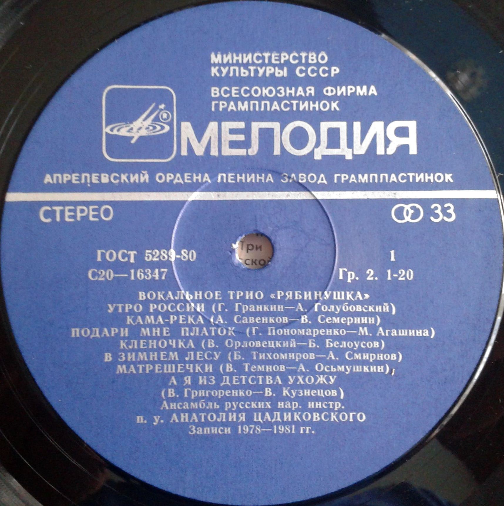 Вокальное трио "Рябинушка"