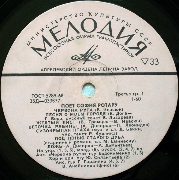 Поет София РОТАРУ. Червона рута