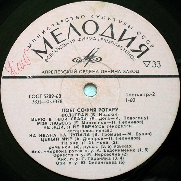 Поет София РОТАРУ. Червона рута