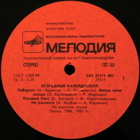 ЭСТРАДНЫЙ КАЛЕЙДОСКОП