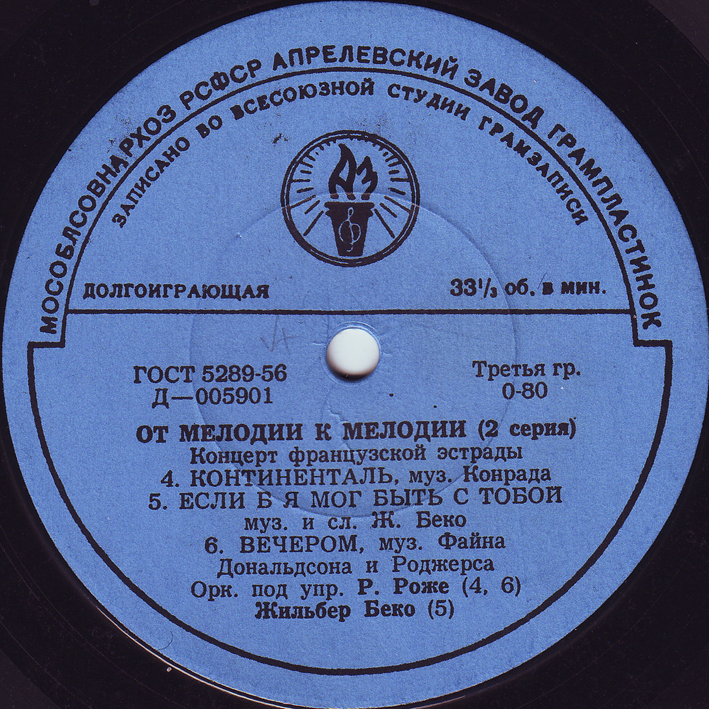 ОТ МЕЛОДИИ К МЕЛОДИИ (2 серия): Концерт французской эстрады