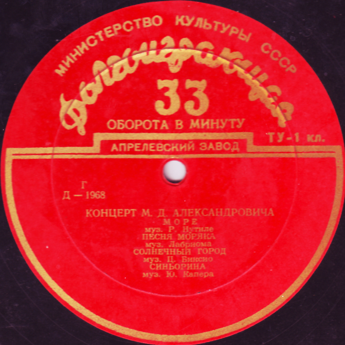 Концерт М. Д. Александровича