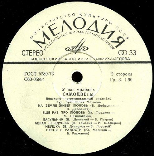 ВИА «Самоцветы». У нас, молодых