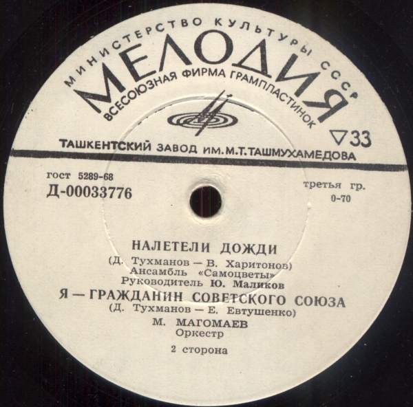 Песни Давида Тухманова